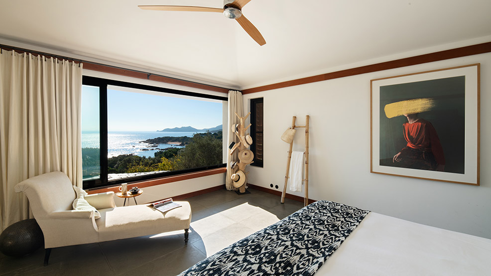 Photo immobilier chambre avec vu mer