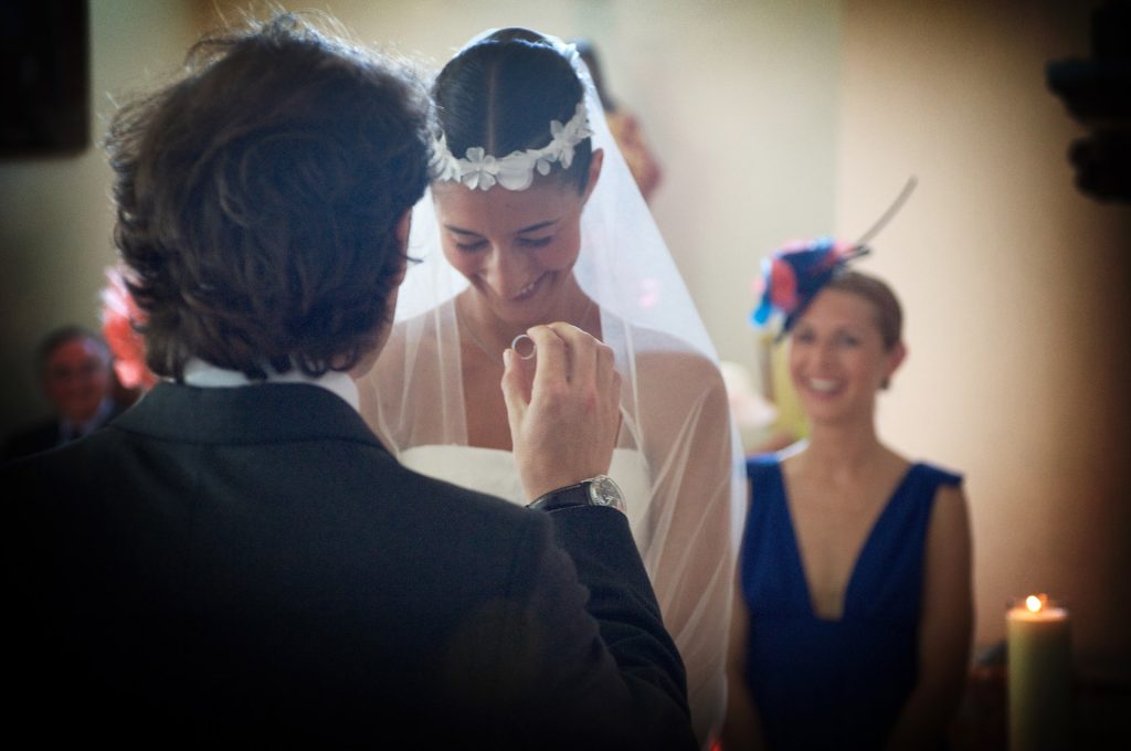 Passage d'alliance lors d'un mariage